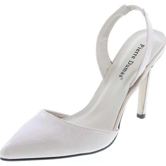 Pierre Dumas Cherry-4 Nude Patent Womens pumps-shoes 5.5 NEW - Picture 1 of 8